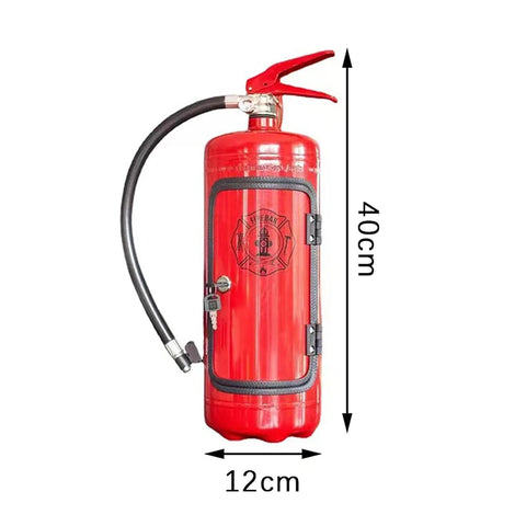 Fire Extinguisher Shape Wine Box Ornaments Mini Bar Wine Cabinet Crafts Decoration Champagne Liquor Storage Box Fireman's Gifts