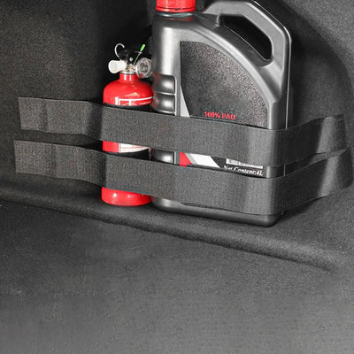 4Pcs Black Car Trunk Storage Fixed Belt Auto Interior Firm Nylon Tape Loop Strap Storage Organizer Car Accessories