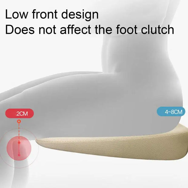 Ergonomic Car Seat Cushion Heightening Seat Pad Driver Seat Booster Cushion Pad For Short People Car Interior Accessories