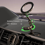 Car Magnetic Folding Phone Holder 360 Degree Rotation Phone Mount Suction Cup Car Navigation Phone Holder AntiShake Bracket