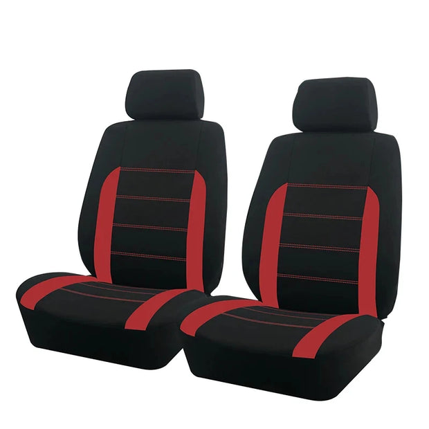 AUTO PLUS Universal Polyester Fabric Car Seat Covers Fit For Most Car Suv Truck Van Car Accessories Interior  Airbag Compatible