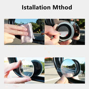 360 Degree HD Blind Spot Mirror For Car Reverse Frameless Ultrathin Wide Angle Round Convex Rear View Mirror Car Accessorie